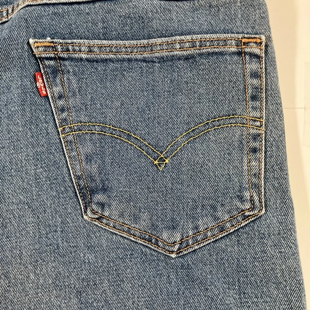 Levi's Western Fit Jeans Mens 34x34 Passing Time Medium Wash‎ Stretch Denim